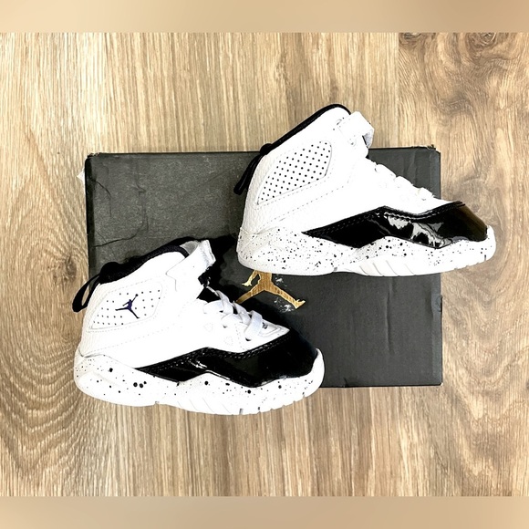 Jordan Kids B'Loyal (TD) (Infant/Toddler), CK1427 115 Size 4C WHT/Purple/BLK - Picture 6 of 8